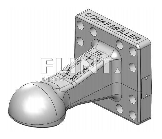 Towing eye ball coupling Scharmueller 00.665.901.0 K80® (160x160) 4T