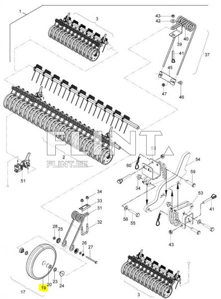 Press roller Amazone 330x65 LE373 (15/55 10PRAW 13318)