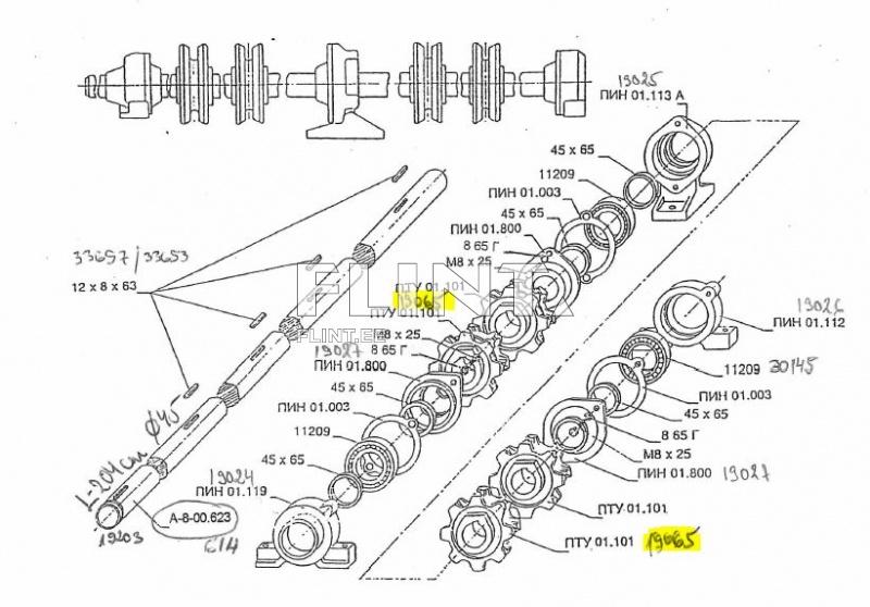 Bearing body PIN 01.112