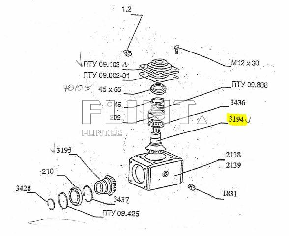 Bevel gear 3194