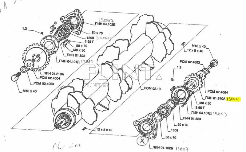 Sprocket PIN 01.810 (hole 40mm, z18)