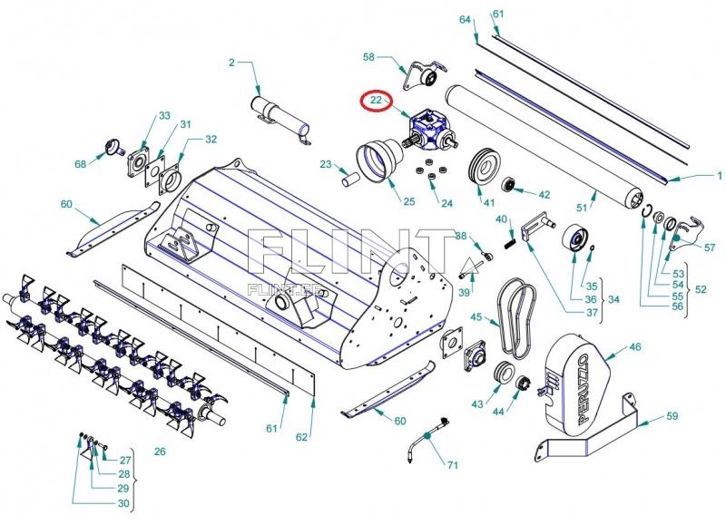 Gearbox Peruzzo Fox Cross 1400 (32050211)