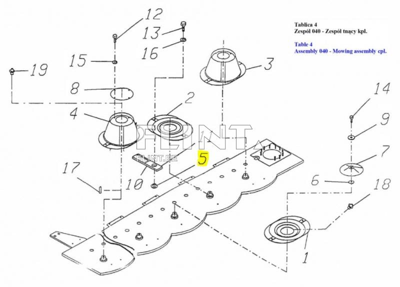 Blade nut M10 Sipma 5184-040-107.00