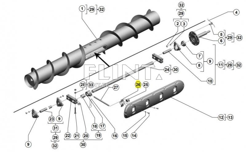Clamp 54-1-2-2-7 (3518050-11070-01) (10.08.01.530)