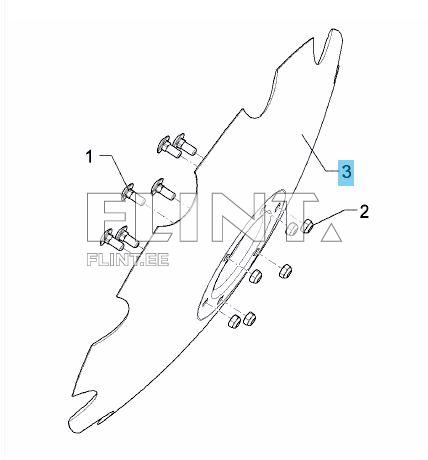 Disc LEMKEN RUBIN 736x6mm; 6-hole PCD 195mm (34910017)