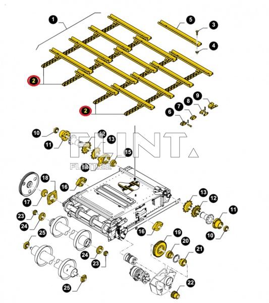 Kuljetinketju sarja New Holland 87495881