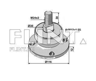 Rummu komplekt RABE; Vogel &amp; Noot 90314002 (30mm)