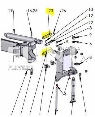 Break pin Agrolux 1658604400 ø 30mm