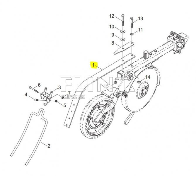 Harrow Leaf Spring 23250301 Horsch