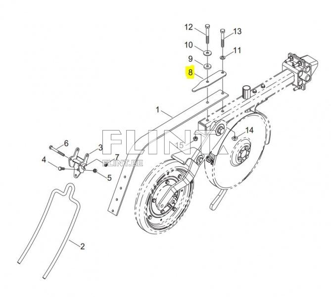 Reinforcement plate Horsch 23250307