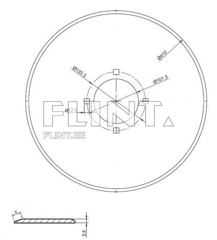 Seed drill disc VM 410x3,5 16” - 9900200