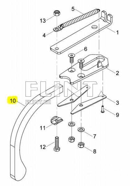 Scraper rubber HORSCH 23240001