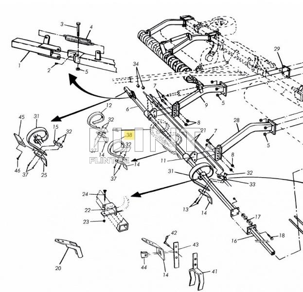 Crossboard tine CB (stabilised) Väderstad 441344