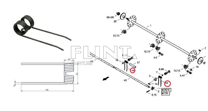 Koguri pii Case 06725571 (190x65x5mm; ava 49mm)