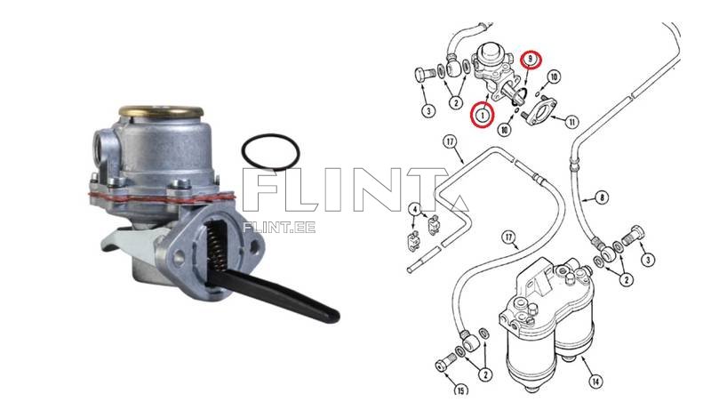 Fuel pump Case 3132697R92 