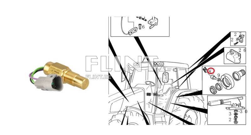 Speed sensor Case 84191824