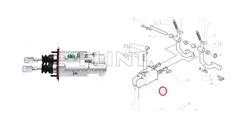 Brake cylinder Case MXM 175, 190 (71702198)