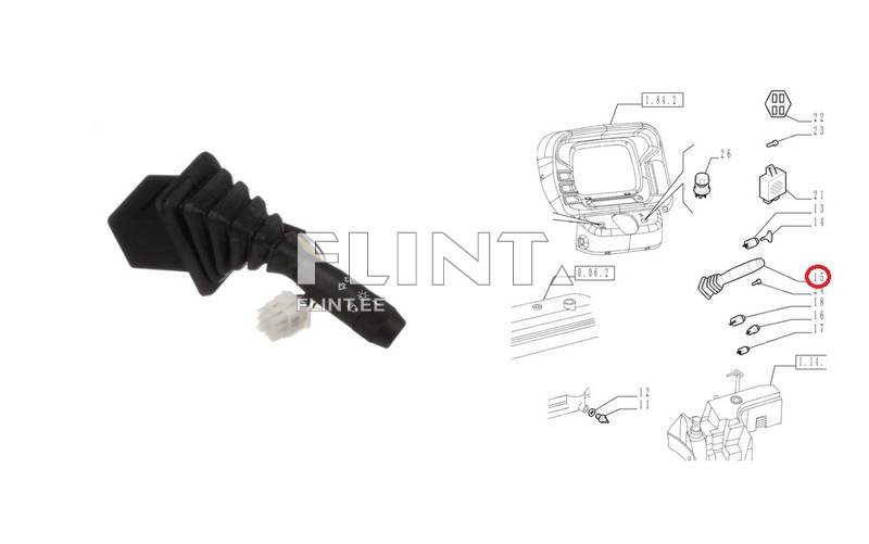 Combined switch Case/New Holand 5089705, 5099417, 5099418