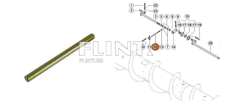 Kaksikteo sõrm Claas 358344 (16x275mm)