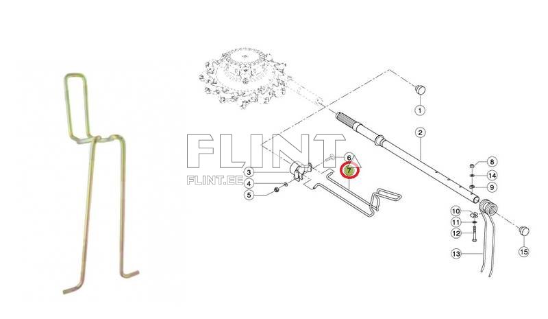 Spring U-bolt Claas 4943510