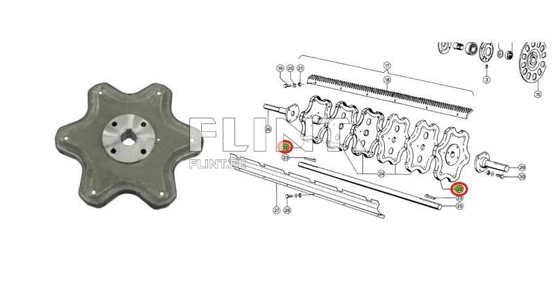 Beater cover Claas 6004711