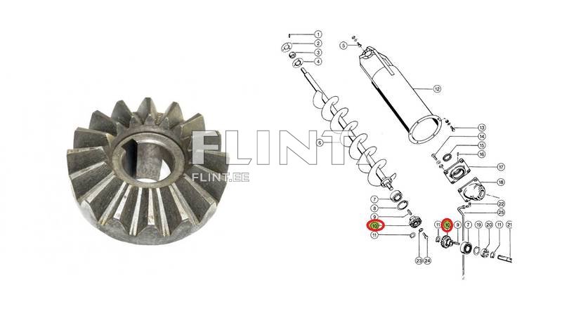 Hammasratas Claas 605791 (z16; ava 25mm)