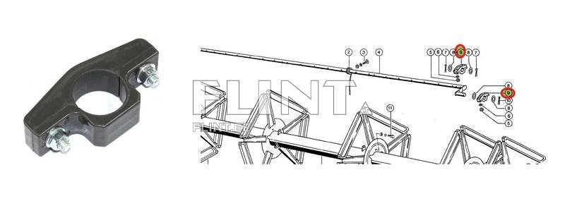 Haspli toru kinnitus Claas 609965.2