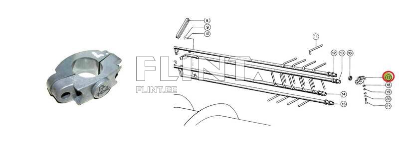 Haspli toru kinnitus Claas 610428