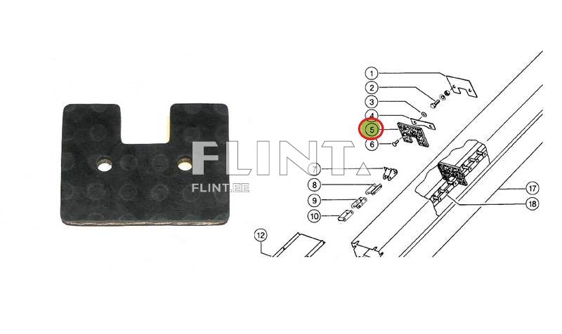 Elevaatori laba Claas 619298 (107x80x9mm)