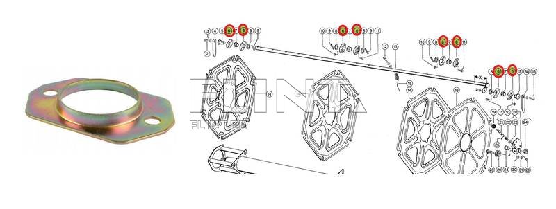 Haspli puksi metallkorpus Claas 626511