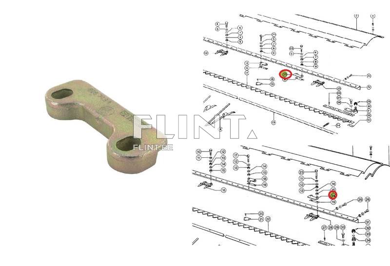 Blade guide Claas 626748.1
