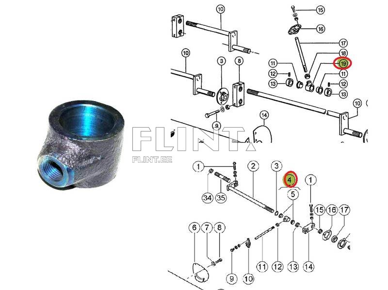 Header finger holder  Claas Lex 3,9-9,0 20/19 (645830)