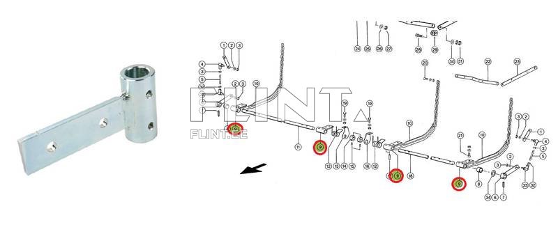 Anturin kiinnike kuljettaja Claas 6509031