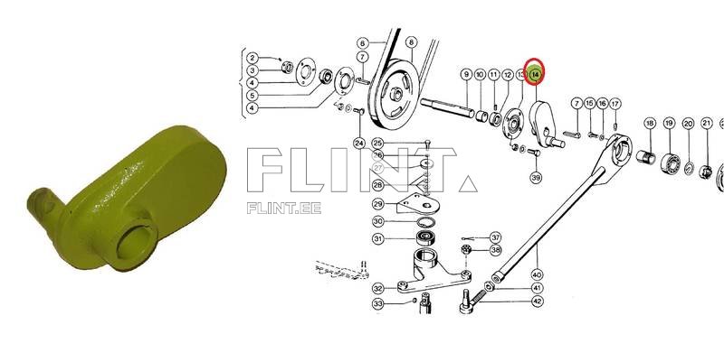 Pitman eccentric Claas 676289