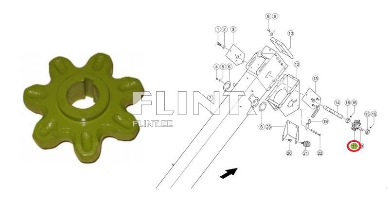 Tähik Claas 678856 (z7; ava 26mm)