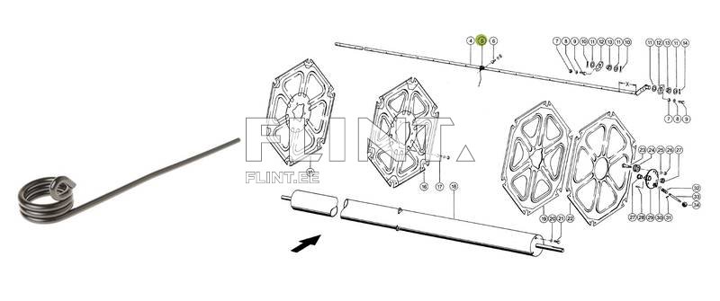 Haspli pii Claas 6903091