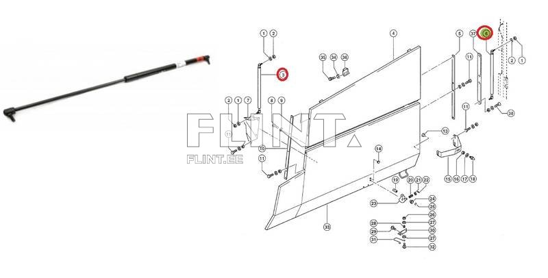 Shock absorber Claas 7390470