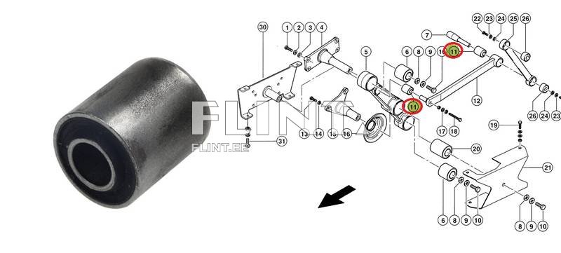 Puks Claas 751252.0 (18x40x50mm)