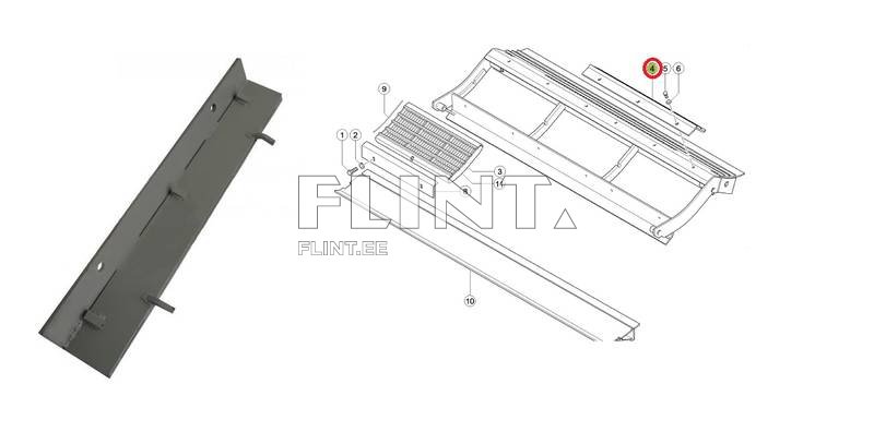 Eelpeksukorvi pikenduse segment Claas 7525430