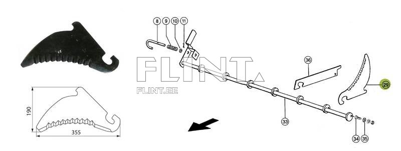 Blade Claas 823422.1/53216
