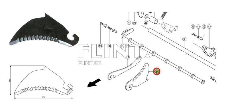 Blade Claas 837779.0/ 53217