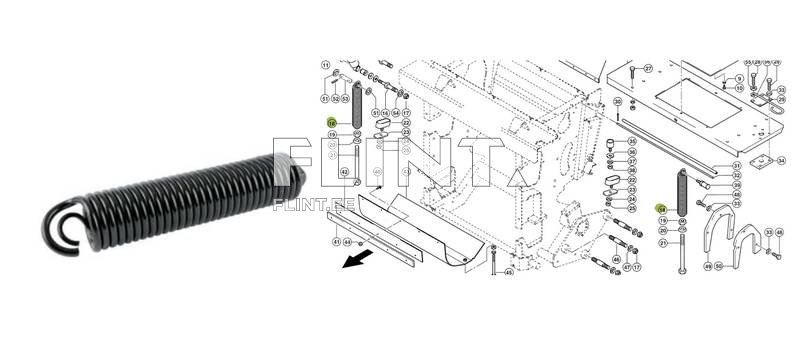 Tension spring Claas 9511990