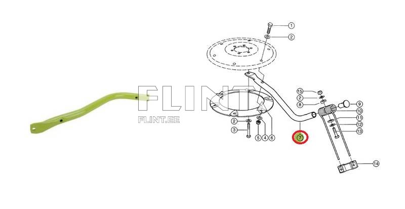 Tine holder Claas 956793.1