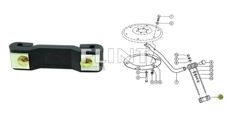 Tine fixing Claas 9569223