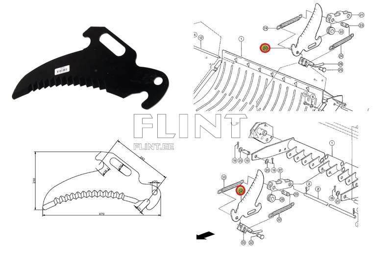 Blade Claas 970442.0/ 53012