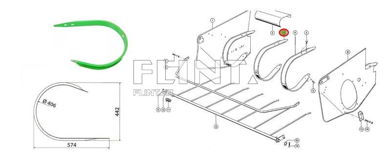 Pick-up loop Claas 8AB900-808088; 808039
