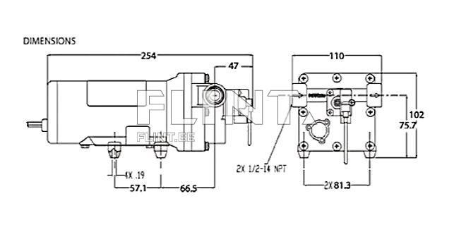 Diaphragm pump Shurflo 12V 18 l/min