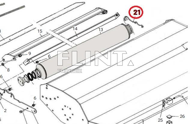 Tagarulli kinnitus Peruzzo Bull FT0054
