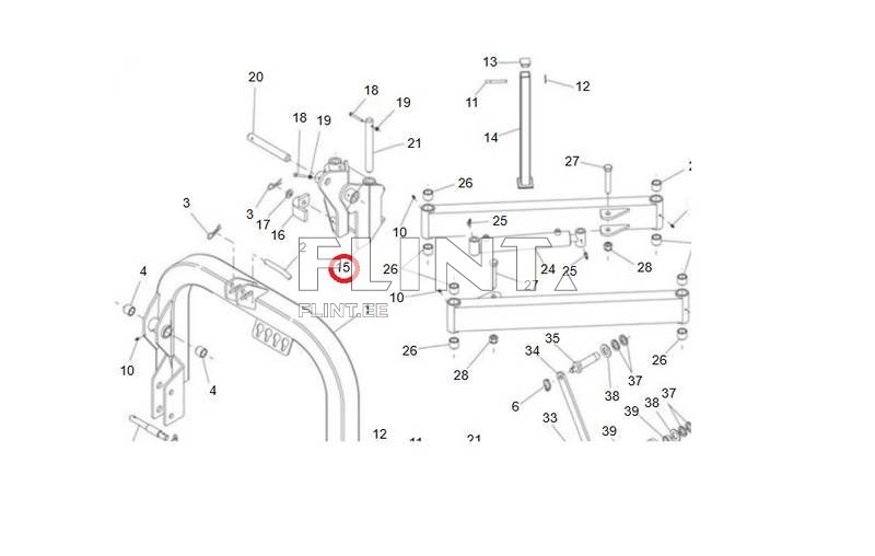 3-point linkage bracket Peruzzo Bull FT0640