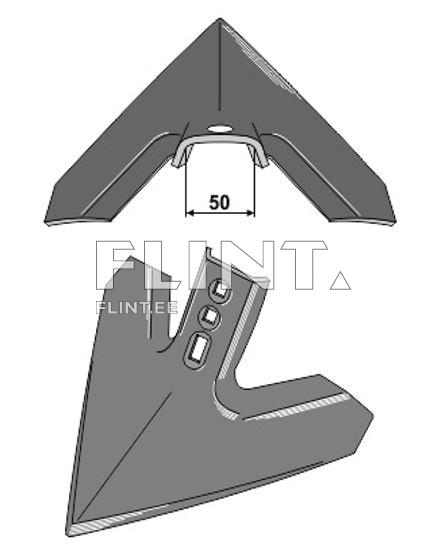 Siipiterä 350x8mm (45-75mm ts-ts)